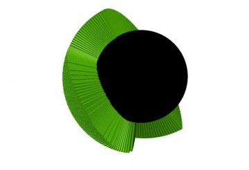 それらしくなるように緑の色をつけて・・・巻き付けかたは適当で実際には基づいていません。