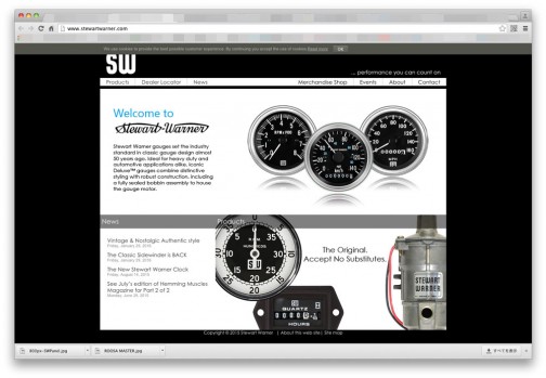 ただ、Maximateccのサイトを見ていたら、レトロなメーターの復刻版を売っているみたいで、そのブランドとしてSW（スチュワート・ワーナー）の名前が残っていました。