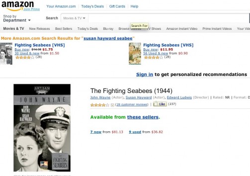 The Fighting SeaBees DVD