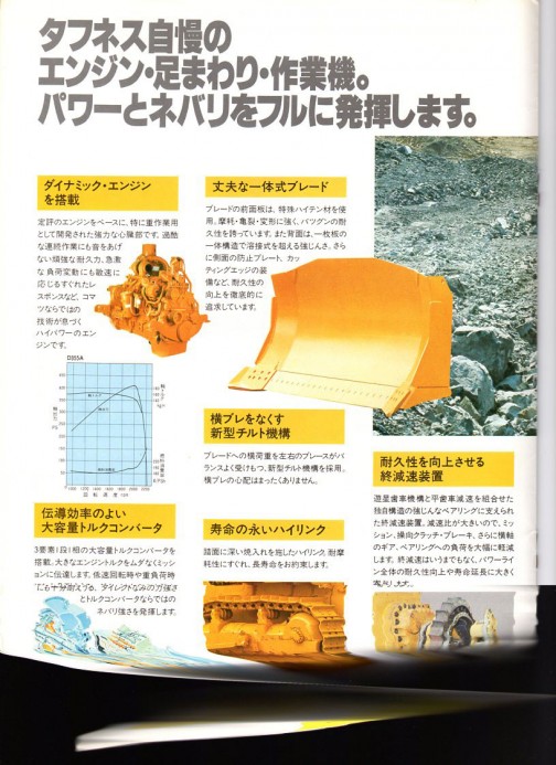 KOMATSU bulldozer catalog D355A-3　コマツブルドーザーD355A-3