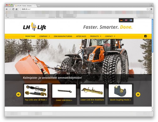 LHリフト（http://lhlift.fi/en/）というフィンランドの会社の製品でした。こういうものの専門メーカーがいろいろあるんですねえ・・・