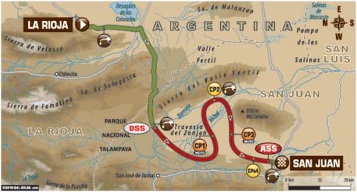 しょっぱなから関係ない話になってしまった・・・ダカール第11ステージ、ラ・リオハ→サン・フアンは移動区間が281キロ、スペシャルが431キロで争われます。