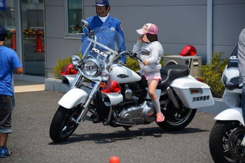 茨城県警にはハーレーの白バイがあるみたいだ。