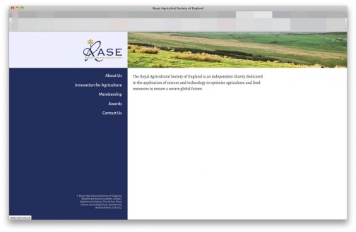 イングランド王立農業協会にはWEBページがありました。（http://www.rase.org.uk/）