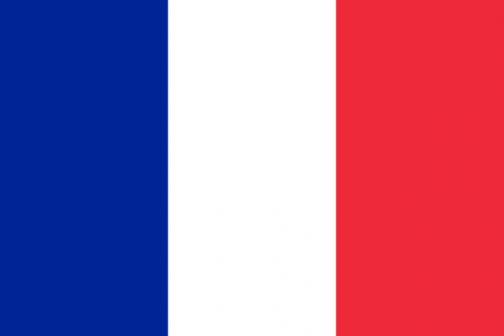Wikipediaによるとフランス国旗の使用色は 青（パントーン282/CMYK=100-94-18-0） 白 赤（パントーン186/CMYK=0-88-77-0） となっているので、どちらかといえば青というよりは紺ですかね・・・