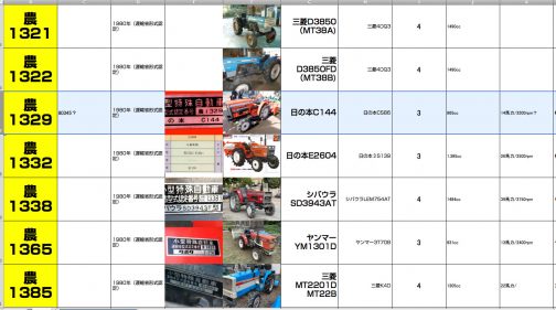 シートに記入します。各社のカクカク君が並んでいますよね！近所に同じ日の本のEシリーズがあります。CとE・・・小型：中型？廉価：高級？どういう住み分けだったのかはわかりません。