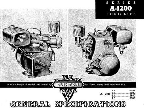 もう時間がなくなってきたので投げっぱなしになってしまいますが、僕は一つ仮説を立ててみました。このクリントンA1200あたり(ちょうど馬力も似たようなものですし排気量もまあまあ同じくらいです)をライセンス生産したものがオレゴンSW180なのではないか説です。