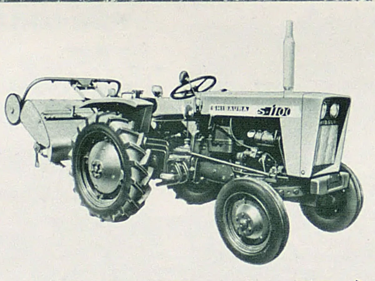 S-1100の部分だけ拡大します。今気がついたのですが、S-17も、このS-1100もエンジンはシバウラ製ではなく三菱KE35が搭載されています。ざっと見たところこれ以降他社エンジンが載った例はありません。