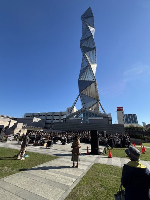 その後水戸芸術館に行ったら第九合唱のリハーサルが行われていました。