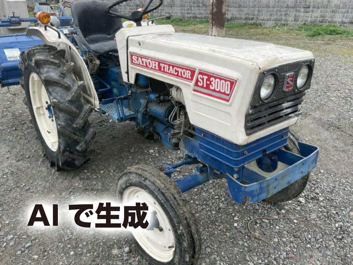 とりあえずは部品しか見つからず、本体の写真も資料も無かったのですが、本当のところがわかるまでこれで代用です。ST3000が存在するとしたらD3000のSATO版だろうということでAIに描いてもらいました。