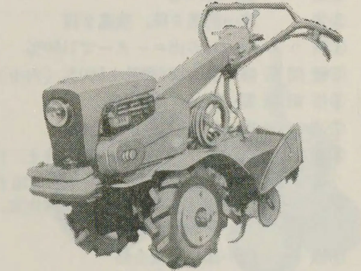 拡大します。テキストベースの資料によればミリオンデラックスT8-B(この記事によればBの前にハイフンが入っています)農耕作業用軽自動車運輸省型式認定番号農212号ミリオンT8Bとなっています。デラックスとハイフンは型式には入っていませんでした。