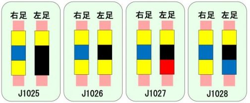 水戸市のWEBページによると子供達にはこのような足輪が付けられているようです。これを見るとJ1026ですね！（ここではなぜ右足が左に左足が右に書かれているのでしょうか？何か理由があるのかな？人が前から見た時にこう見えるとか？？）