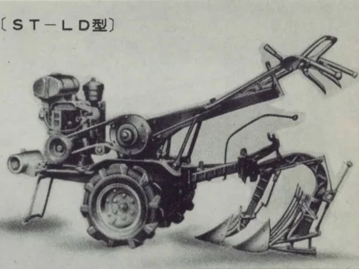 このST-LD型が三恵式LD型にしておきます。サンペットが牽引式。サントラがロータリー付きというわけ方になっているのですかねぇ・・・これはよくわからないです。